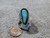 Bisbee Turquoise Sterling Silver Ring By Navajo Lorenzo James Size 8 1/4