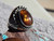 New Mens Sterling Silver  Fire Agate Ring By Navajo Lorenzo James Size 12 3/4