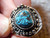 Mens Black Spiderweb Turquoise Sterling Ring Navajo  Lorenzo James Size 11 1/4