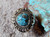 Mens Black Spiderweb Turquoise Sterling Ring Navajo  Lorenzo James Size 11 1/4