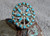 New Ladies Sterling Silver Turquoise Ring by Zuni Artist Delores Peina Size 9