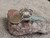 Ladies Bisbee Turquoise Sterling Silver Ring Navajo Robert Shakey Size 5 1/2