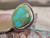 Ladies Bisbee Turquoise Sterling Silver Ring Navajo Robert Shakey Size 5 1/2