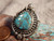 Ladies Bisbee Turquoise Sterling Silver Ring Navajo Russell Sam Size 6 1/2
