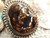 New Fire Agate  Sterling Silver Pendant By Navajo Geraldine James