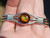 New Sterling Silver Fire Agate Ladies Bracelet By Navajo Harold Tahe