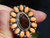 Sterling Silver Fire Agate Spiny Oyster Ring Navajo Lorenzo James Size 9 1/4