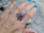 New Ladies Sterling Silver Chaorite Ring By Navajo Virgil Chee  Size 7