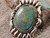 New  Bisbee Turquoise  Sterling Silver Repoussé Pendant Navajo Geraldine James