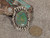New  Bisbee Turquoise  Sterling Silver Repoussé Pendant Navajo Geraldine James