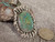 New  Bisbee Turquoise  Sterling Silver Repoussé Pendant Navajo Geraldine James
