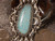 New Bisbee  Turquoise Sterling Silver  Repoussé Pendant  Navajo Geraldine James