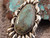 Bisbee Turquoise Sterling Silver  Repoussé Pendant Navajo  Geraldine James