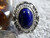 New Light Weight Ladies Sterling  Silver Lapis Ring By Navajo Virgil Chee Size 7