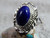 New Light Weight Ladies  Sterling Silver Lapis Ring Navajo Virgil Chee Size 8