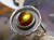 Sterling Silver and Slaughter Camp AZ Fire Agate Gem ring  sz 10 3/4   D102