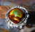 Sterling Silver and Slaughter Camp AZ Fire Agate Gem ring  sz 10 7/8  D99