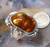 Sterling Silver and Slaughter Camp AZ Fire Agate Gem ring  sz 9 1/2  D100