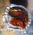 New Sterling Silver and Deer Creek AZ Fire Agate Gem ring  sz  6 3/4   D107