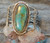 New Sterling Silver Large Natural Bisbee Turquoise Bracelet Navajo Russell Sam