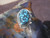 New Sterling Silver & Kingman Natural Turquoise Gemstone ring Kingman  sz  8 3/4   D453