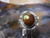 New Sterling Silver and Fire Agate Gem ring  size  6 3/4      D132