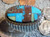 New Mens Size  9 1/4 Sterling Bisbee Blue Turquoise Inlay Ring Navajo Ray Jack 
