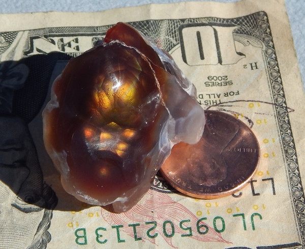 Fire Agate Rough Window 17 grams