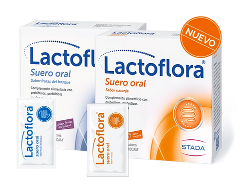 LACTOFLORA SUERO ORAL 6 SOBRES DUOCAM 6,58 G SABOR NARANJA