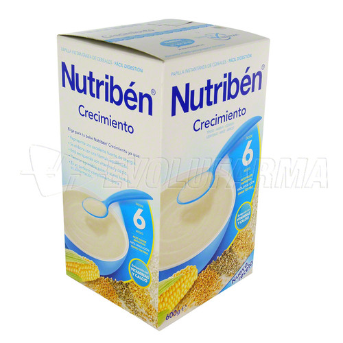 Nutriben crecimiento. envase 600 g. Nutriben crecimiento. envase 600 g.