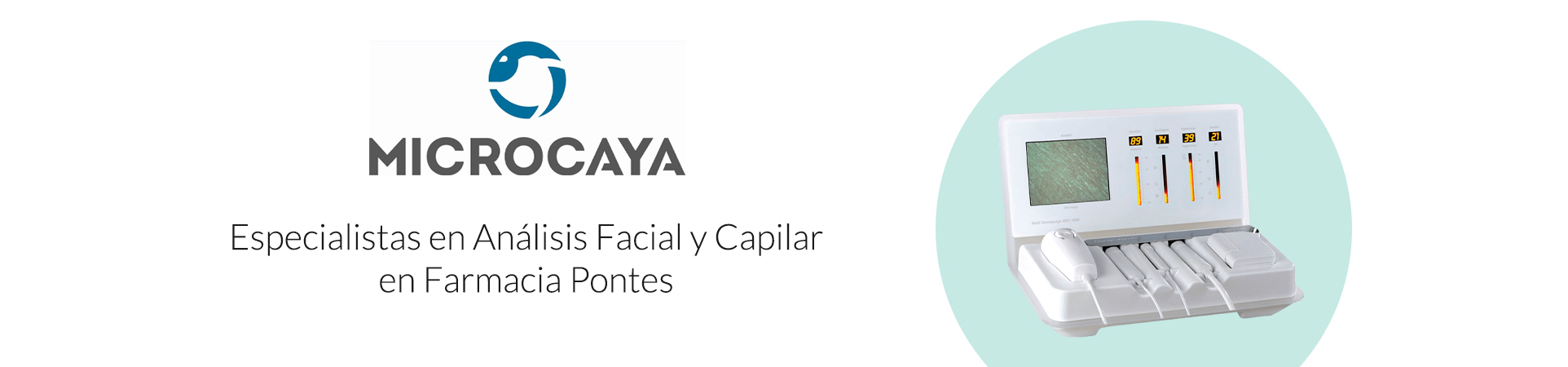 Análisis facial y capilar en farmacia Pontes en Usera, Madrid