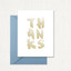 Thanks, Gold Greeting Card