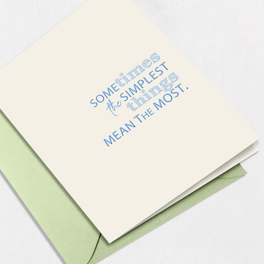 The Simplest Things Greeting Card