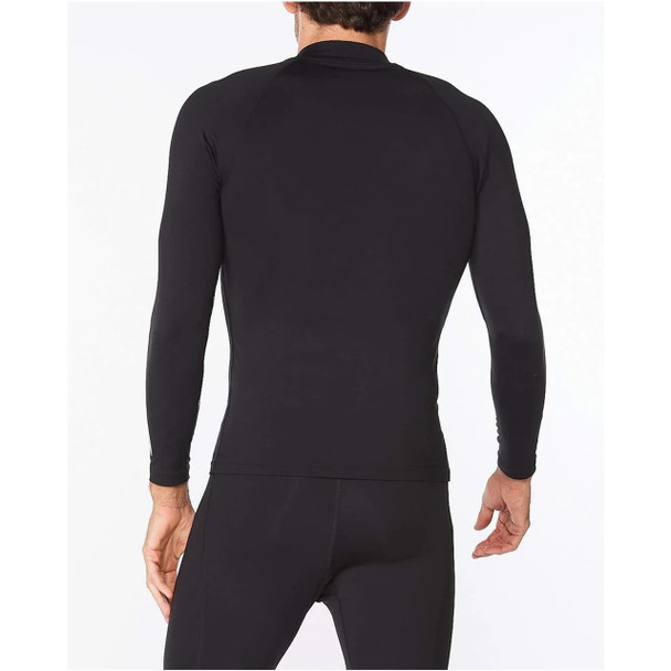 2XU Men's Ignition Thermal Compression Long Sleeve Top - Back