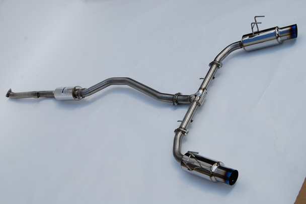 Invidia 2022+ Honda Civic Si (1.5T) 70mm N1 Cat Back Exhaust - Burnt TI Tips - HS22HS4GD1STL User 1