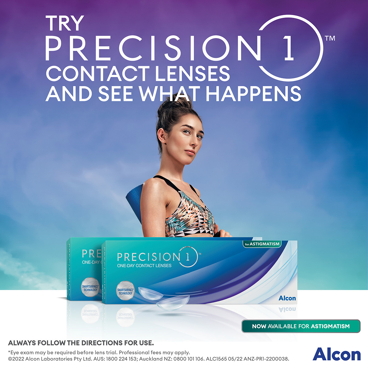 Try Precision Precision 1 for Astigmatism - 90 Pack | LensesOnline NZ