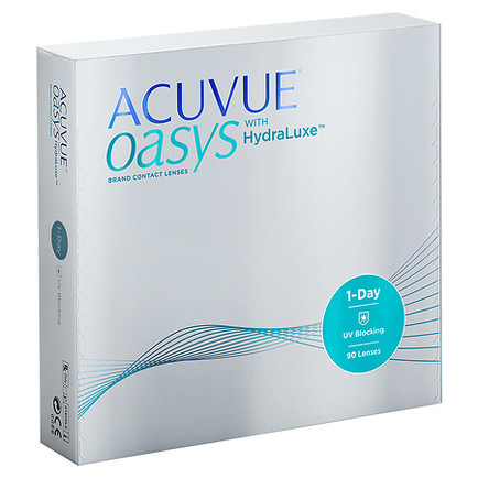 Acuvue Oasys 1 Day with HydraLuxe 90 Pack Front