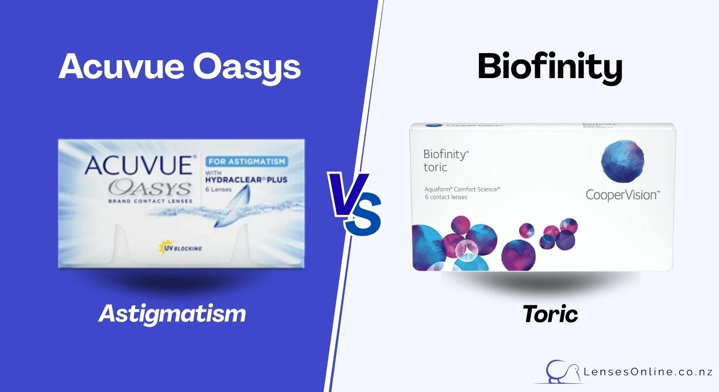 ACUVUE OASYS for Astigmatism vs Biofinity Toric: What Kiwi Lens Wearers Should Know