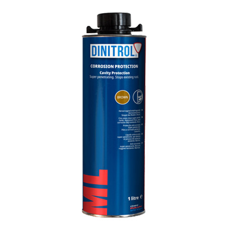 DINITROL ML3125 cera cavidad 3 latas x 1 litro (con tapón de rosca estilo Schutz) y 1 pistola rociadora Schutz