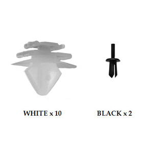 PEUGEOT 206 1998 - 2006 WINDSCREEN SCUTTLE CLIP KIT PACK OF 14 PEUGEOT 206 1998 - 2006 WINDSCREEN SCUTTLE CLIP KIT PACK OF 14
