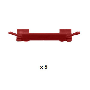 ROVER 400 / 45 1995 - 2005 PACK OF 8 RED WINDSCREEN SIDE CLIPS ROVER 400 / 45 1995 - 2005 PACK OF 8 RED WINDSCREEN SIDE CLIPS