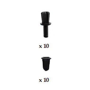 RANGE ROVER EVOQUE 2011 - ON WINDSCREEN SIDE RIVET KIT PACK OF 20 RANGE ROVER EVOQUE 2011 - ON WINDSCREEN SIDE RIVET KIT PACK OF 20