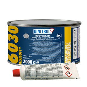 DINITROL 6030 BODY FILLER 2KG ALUMINIUM + HARDENER DINITROL 6030 BODY FILLER 2KG ALUMINIUM + HARDENER