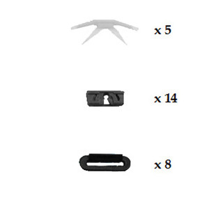 MAZDA 626 SALOON & COUPE 1982 - 1987 WINDSCREEN CLIP KIT PACK OF 27 MAZDA 626 SALOON & COUPE 1982 - 1987 WINDSCREEN CLIP KIT PACK OF 27