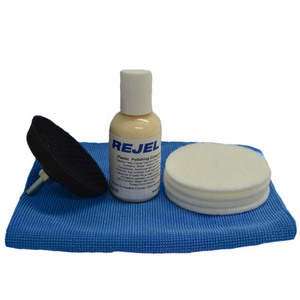 REJEL DIY PLASTIC SCRATCH REPAIR KIT FOR REMOVAL OF HAZINESS REJEL DIY PLASTIC SCRATCH REPAIR KIT FOR REMOVAL OF HAZINESS
