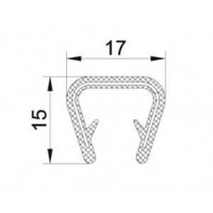 EDGE TRIM for PANEL (BLACK PVC) 50M ROLL (panel size 10 - 12mm ) EDGE TRIM for PANEL (BLACK PVC) 50M ROLL (panel size 10 - 12mm )
