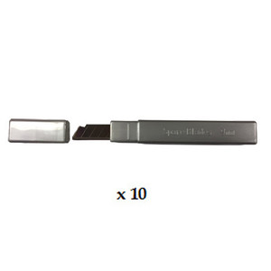 100 x STAINLESS STEEL SNAP OFF BLADES (0.43 x 9mm) WINDOW TINT FIT OLFA CUTTER 100 x STAINLESS STEEL SNAP OFF BLADES (0.43 x 9mm) WINDOW TINT FIT OLFA CUTTER