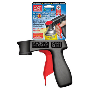 CAN GUN 1 AEROSOL SPRAY GUN TOOL FOR USE WITH ALL STANDARD AEROSOLS CAN GUN 1 AEROSOL SPRAY GUN TOOL FOR USE WITH ALL STANDARD AEROSOLS