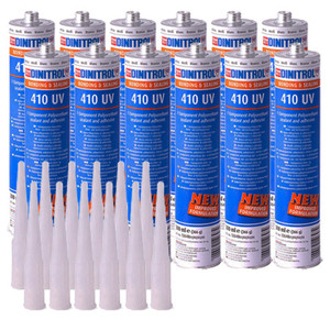 DINITROL 410 WHITE BODY KIT SPOILER FIXING ADHESIVE GLUE 12x300ml TUBES DINITROL 410 WHITE BODY KIT SPOILER FIXING ADHESIVE GLUE 12x300ml TUBES