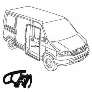 VW TRANSPORTER T5/T6 (03-ON) BODY SIDE DOOR SEAL Caravelle VW TRANSPORTER T5/T6 (03-ON) BODY SIDE DOOR SEAL Caravelle